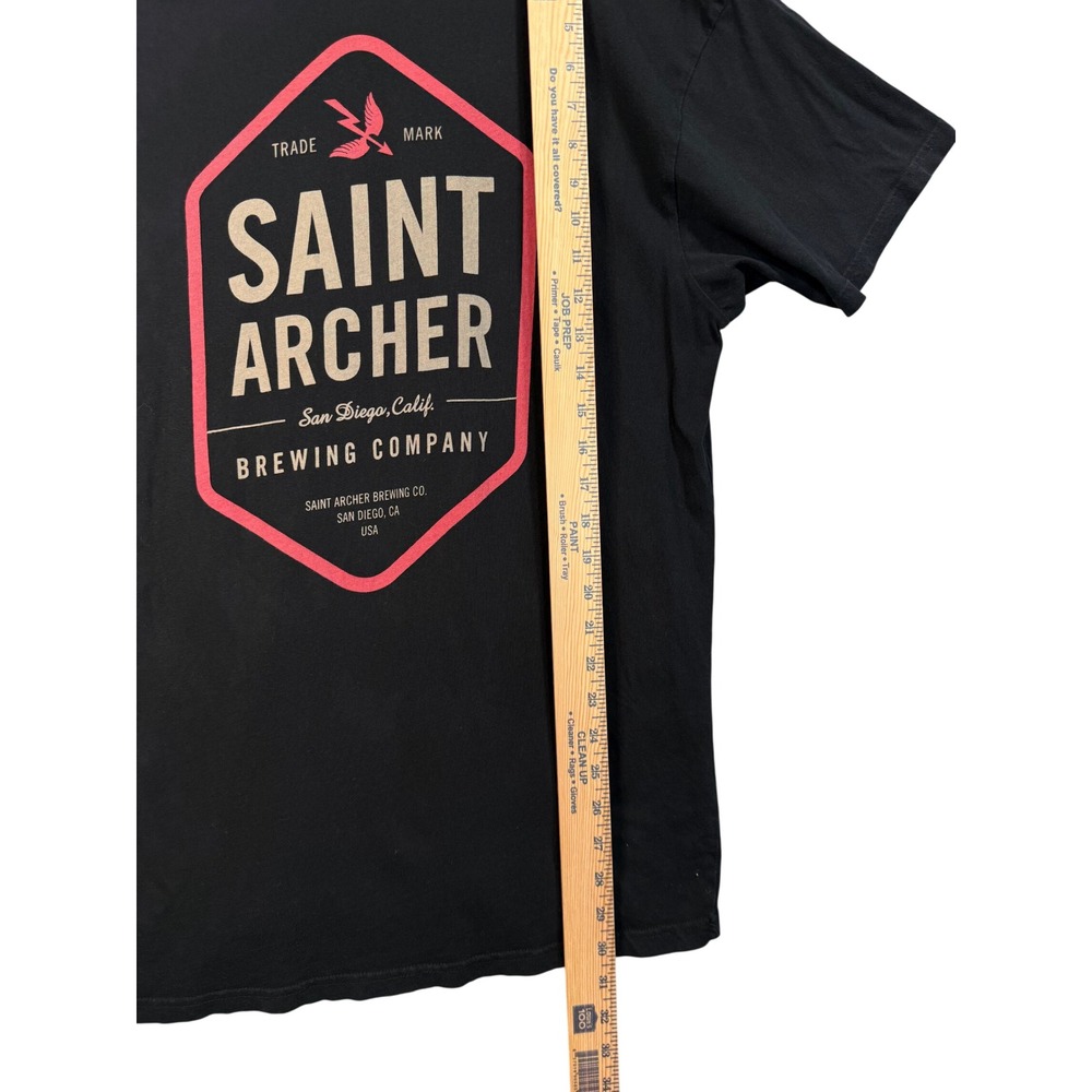 Saint Archer Brewing Co T-Shirt L Black Graphic Tee San Diego Craft Beer SoCal - Picture 8 of 13